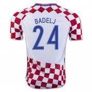 Croatia Home 2016 24 Badelj Soccer Jersey Shirt
