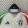 UEFA Euro 2024 Italy Football Shirt Away White Soccer Jersey