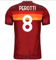 AS Roma 20-21 Home #8 PEROTTI Soccer Shirt Jersey