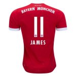 Bayern Munich Home 2017/18 James #11 Soccer Jersey Shirt