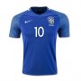 Brazil Away 2016 NEYMAR JR 10 Soccer Jersey