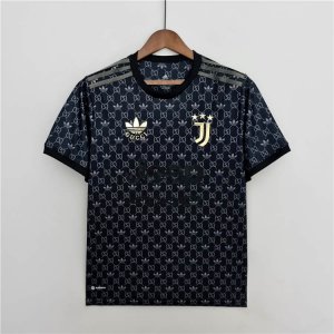 22/23 Juventus Gucci Black Soccer Jersey Football Shirt