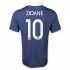 2014 France ZIDANE#10 Home Navy soccer Jersey Shirt