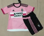 Kids Juventus 2015-16 Away Soccer Kit(Shirt+Shorts)