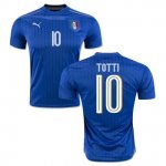 Italy Home 2016 Totti Soccer Jersey