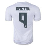 Real Madrid Home 2015-16 BENZEMA #9 Soccer Jersey