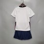 Kids 20-21 England Euro 2020 Home White Soccer Kit(Shirt+Shorts)