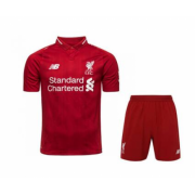 Kids Liverpool Home 2018/19 Soccer Suits (Shirt+Shorts)