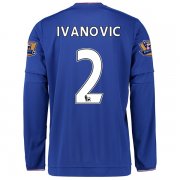 Chelsea LS Home 2015-16 IVANOVIC #2 Soccer Jersey