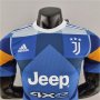 22/23 Juventus 4th Blue & Orange Soccer Jersey Football Shirt (Player Version)