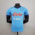 Napoli 21-22 Home Blue Soccer Jersey Football Shirt (Player Version)