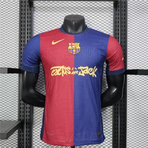 24/25 Barcelona X Travis Scott Home Football Shirt (Authentic version)