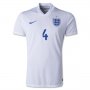 2014 England GERRARD #4 Home Soccer Jersey