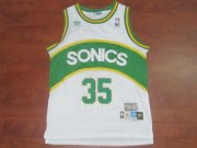 Seattle Supersonic Kevin Durant #35 White Jersey Style 1