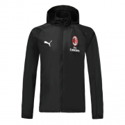 AC Milan 2019-20 Black Hoody Woven Windrunner