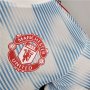 Manchester United 21-22 Away Light Blue Soccer Jersey Football Shirt (Player Version)