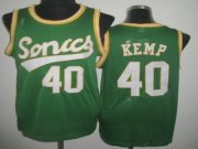 Seattle SuperSonics Shawn Kemp #40 Green Soul Swingman Jersey Style 1