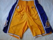 Los Angeles Lakers Men's Yellow Basketball Shorts