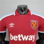 West Ham United 21-22 Home Red Soccer Jersey Football Shirt (Player Version)