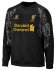 13-14 Liverpool Black Long Sleeve Crew Sweatshirt