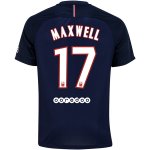 PSG Home 2016-17 17 MAXWELL Soccer Jersey Shirt