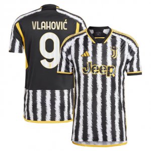 23/24 Juventus Home Soccer Jersey Football Shirt - Vlahovic 9