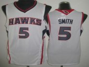 Atlanta Hawks Josh Smith #5 White Jersey