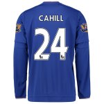 Chelsea LS Home 2015-16 CAHILL #24 Soccer Jersey