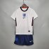 Kids 20-21 England Euro 2020 Home White Soccer Kit(Shirt+Shorts)