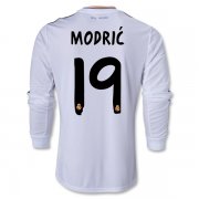 13-14 Real Madrid #19 MODRIC Home Long Sleeve Jersey Shirt