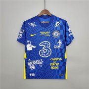 Chelsea 21-22 Home Blue Commemorative Edition Soccer Jersey Football Shirt