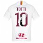 2019-20 AS Roma Away White #10 TOTTI Soccer Shirt Jersey ( Gallery Style Printing )