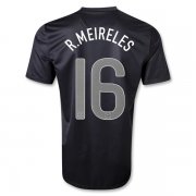 2013 Portugal #16 MEIRELES Away Black Jersey Shirt