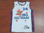 NBA 1995-1996 All-Star #34 Hakeem Olajuwon White Swingman Jersey
