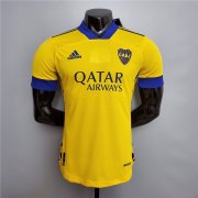 Boca Juniors 20-21 Third Yellow Soccer Jersey Football Shirt (Player Version)