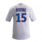 13-14 Olympique Lyonnais #15 Bisevac Home White Jersey Shirt