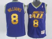 Utah Jazz Deron Williams #8 Purple Soul Swingman Jersey