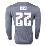 Real Madrid LS Away 2015-16 ISCO #22 Soccer Jersey