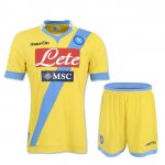 13-14 Napoli Away Yellow Jersey Kit(Shirt+Shorts)