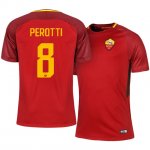 Roma Home 2017/18 Diego Perotti #8 Soccer Jersey Shirt