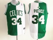 Boston Celtics Paul Pierce #34 White/Green Split Jersey