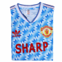 90-92 MANCHESTER UNITED AWAY BLUE RETRO SOCCER JERSEY SHIRT