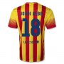 13/14 Barcelona #18 JORDI ALBA Away Shirt