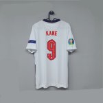 Euro 2020 England Home Kit #9 KANE Soccer Shirt White Football Shirt