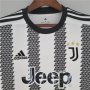 22/23 Juventus Home White&Black Soccer Jersey Football Shirt