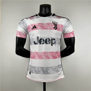 23/24 Juventus Football Shirt Away White Soccer Jersey (Authentic Version)