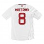 13-14 AC Milan #8 Nocerino Away White Soccer Shirt