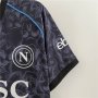 Napoli 23/24 Football Shirt Halloween Edition Black Soccer Shirt