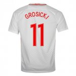 Poland Home 2016 Grosicki 11 Soccer Jersey Shirt