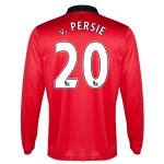 13-14 Manchester United #20 v.Persie Home Long Sleeve Jersey Shirt